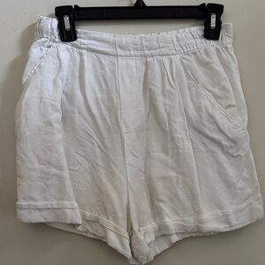 Zara Cream White Women's Shorts